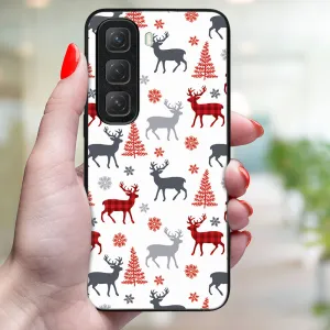 MY ART Kryt s vianočným dizajnom Infinix Hot 50 DEER (068)