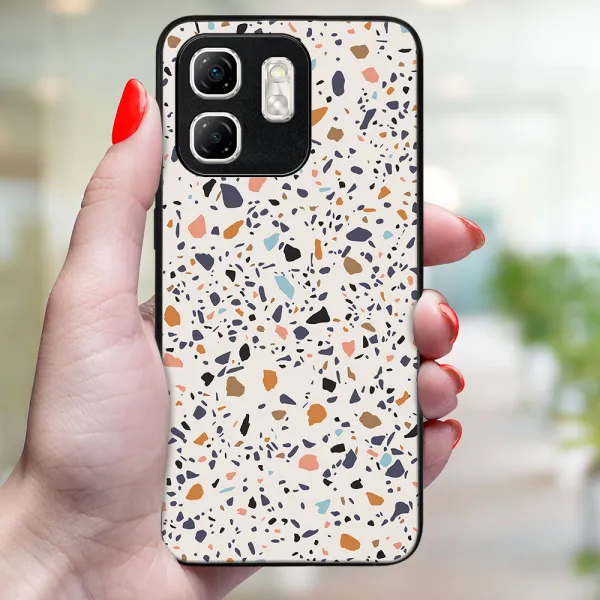 MY ART Ochranný kryt pre Infinix Hot 50i BEIGE TERRAZZO (162)