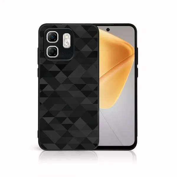 MY ART Ochranný kryt pre Infinix Hot 50i BLACK TRIANGLES (232)