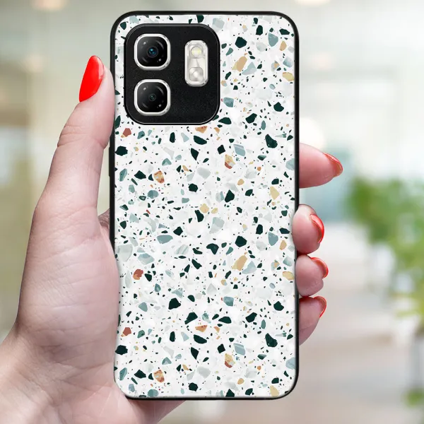 MY ART Ochranný kryt pre Infinix Hot 50i GREY TERRAZZO (163)