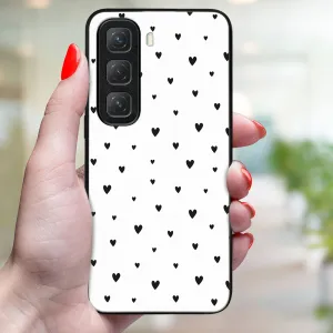 MY ART Ochranný kryt pre Infinix Hot 50 BLACK HEARTS (167)