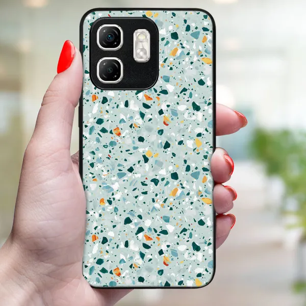 MY ART Ochranný kryt pre Infinix Hot 50i BLUE TERRAZZO (164)