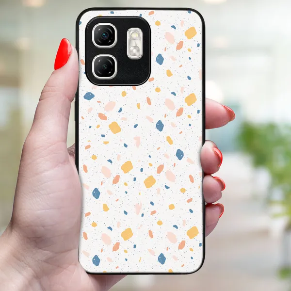 MY ART Ochranný kryt pre Infinix Hot 50i ORANGE TERRAZZO (165)