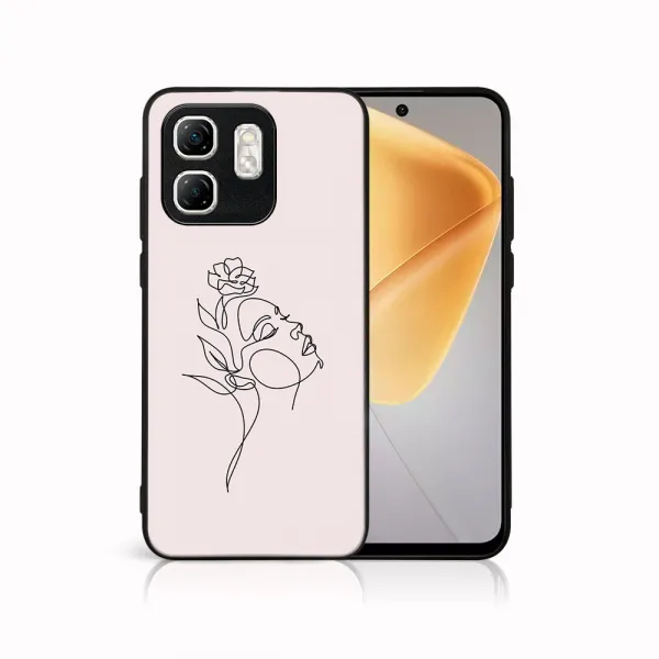 MY ART Ochranný kryt pre Infinix Hot 50i ROSE GIRL (198)