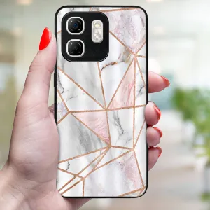 MY ART Ochranný kryt pre Infinix Hot 50i PINK MARBLE (143)