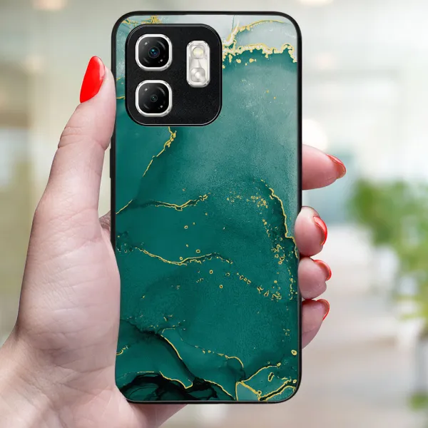 MY ART Ochranný kryt pre Infinix Hot 50i GREEN MARBLE (145)