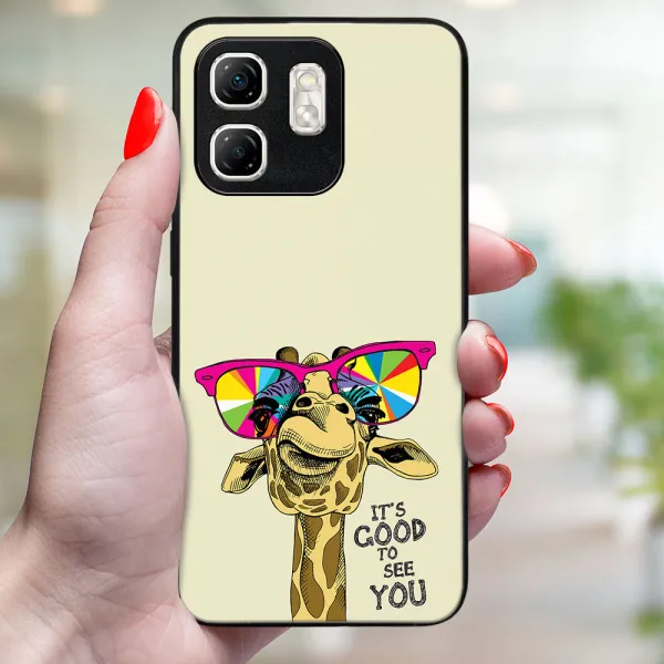MY ART Ochranný kryt pre Infinix Hot 50i GIRAFFE (180)