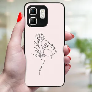 MY ART Ochranný kryt pre Infinix Hot 50i ROSE GIRL (198)