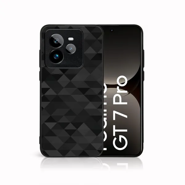 MY ART Ochranný kryt pre Realme GT 7 Pro 5G BLACK TRIANGLES (232)