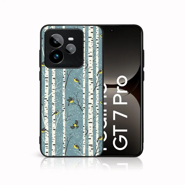 MY ART Kryt s vianočným dizajnom Realme GT 7 Pro 5G BIRCH (072)