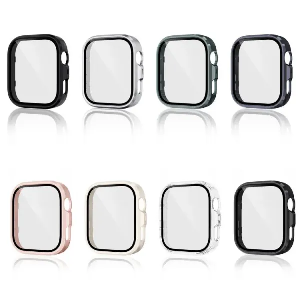 PC FULL COVER Plastový kryt so sklom pre Huawei Watch Fit 4 Pro čierny