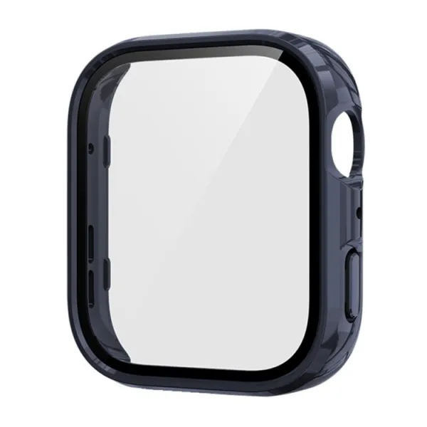PC FULL COVER Plastový kryt so sklom pre Huawei Watch Fit 4 tmavomodrý