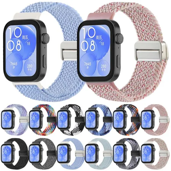 BRAIDED Nylonový remienok pre Huawei Watch Fit 4 / Fit 4 Pro / Fit 5 / Fit 5 Pro STARLIGHT