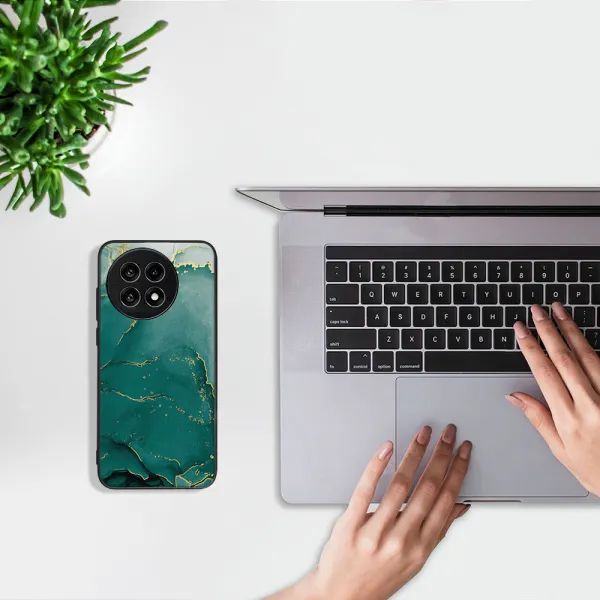 MY ART Ochranný kryt pre OnePlus 13R 5G GREEN MARBLE (145)