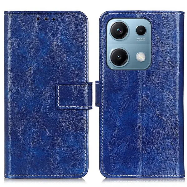 RETRO Peňaženkový obal Xiaomi Redmi Note 14S modrý