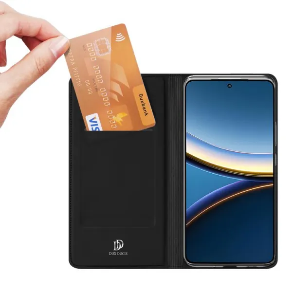 DUX Zaklápacie puzdro pre Xiaomi Poco F7 Pro čierne
