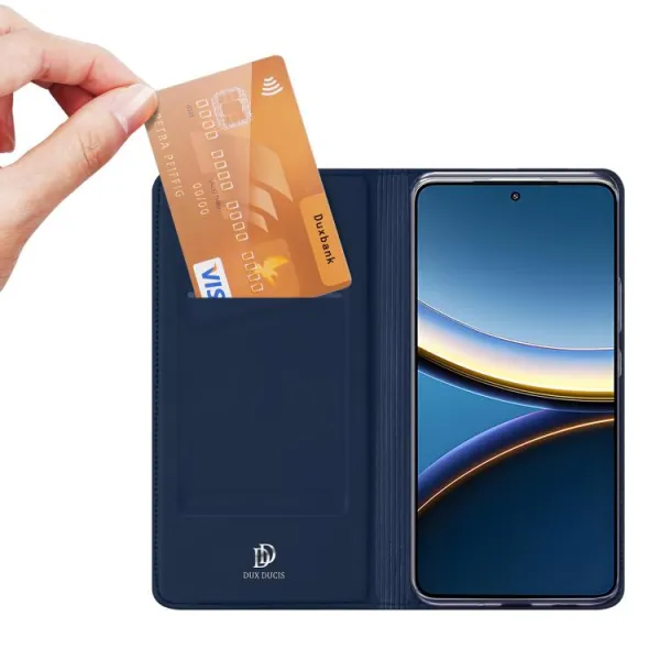 DUX Zaklápacie puzdro pre Xiaomi Poco F7 Pro modré