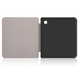 LEATHER Zaklápací kryt pre Kobo Libra Colour modrý