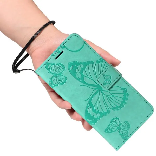 ART BUTTERFLY Peňaženkový obal pre Xiaomi Redmi Note 14S zelený