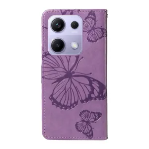 ART BUTTERFLY Peňaženkový obal pre Xiaomi Redmi Note 14S fialový