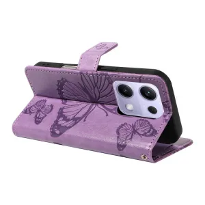 ART BUTTERFLY Peňaženkový obal pre Xiaomi Redmi Note 14S fialový