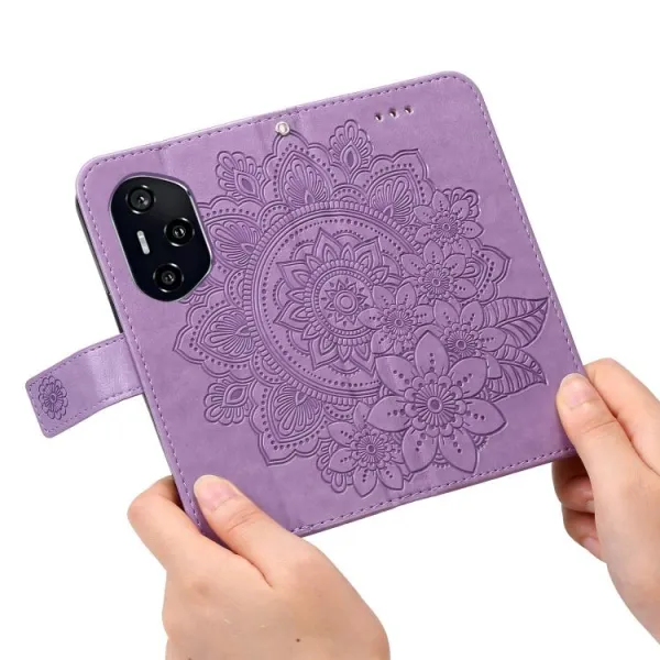 ART MANDALA Peňaženkové puzdro pre Honor 400 5G fialové