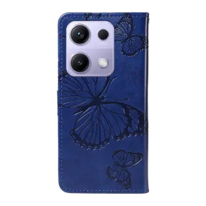 ART BUTTERFLY Peňaženkový obal pre Xiaomi Redmi Note 14S modrý