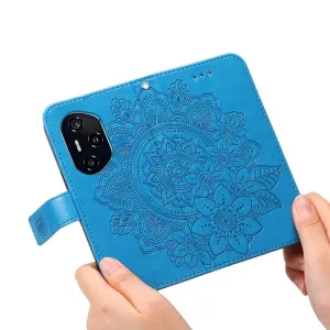 ART MANDALA Peňaženkové puzdro pre Honor 400 5G modré