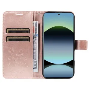 ART BUTTERFLY Peňaženkový obal pre Xiaomi Redmi Note 14S ružový
