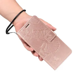 ART BUTTERFLY Peňaženkový obal pre Xiaomi Redmi Note 14S ružový