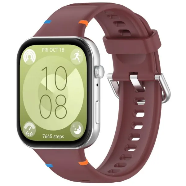 WAVY Silikónový remienok pre Huawei Watch Fit 4 / Fit 4 Pro / Fit 5 / Fit 5 Pro bordový