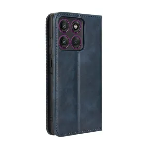 BUSINESS Peňaženkový kryt pre Motorola Edge 60 Pro modrý