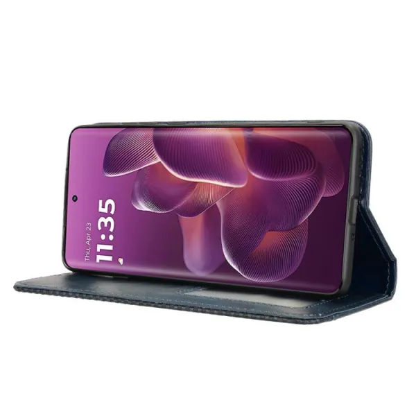BUSINESS Peňaženkový kryt pre Motorola Edge 60 Pro modrý