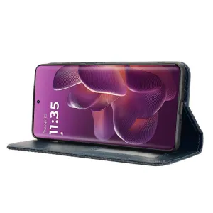 BUSINESS Peňaženkový kryt pre Motorola Edge 60 Pro modrý