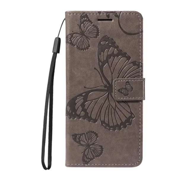 ART BUTTERFLY Peňaženkový obal pre Xiaomi Redmi Note 14S šedý