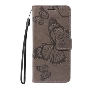 ART BUTTERFLY Peňaženkový obal pre Xiaomi Redmi Note 14S šedý