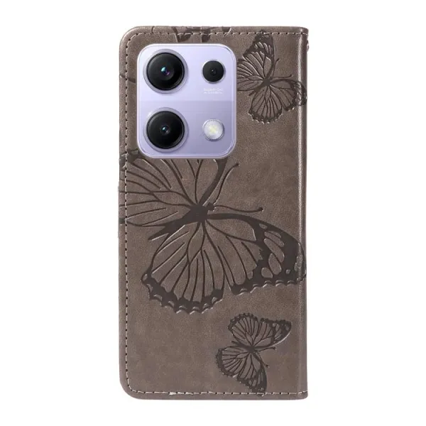 ART BUTTERFLY Peňaženkový obal pre Xiaomi Redmi Note 14S šedý