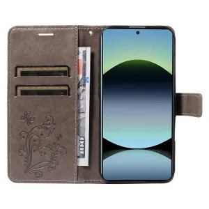 ART BUTTERFLY Peňaženkový obal pre Xiaomi Redmi Note 14S šedý