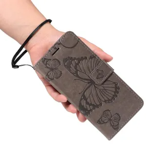 ART BUTTERFLY Peňaženkový obal pre Xiaomi Redmi Note 14S šedý
