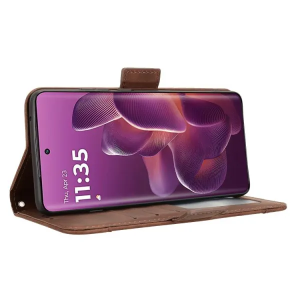 SLOT Peňaženkový obal pre Motorola Edge 60 Pro hnedý