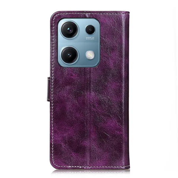 RETRO Peňaženkový obal Xiaomi Redmi Note 14S fialový