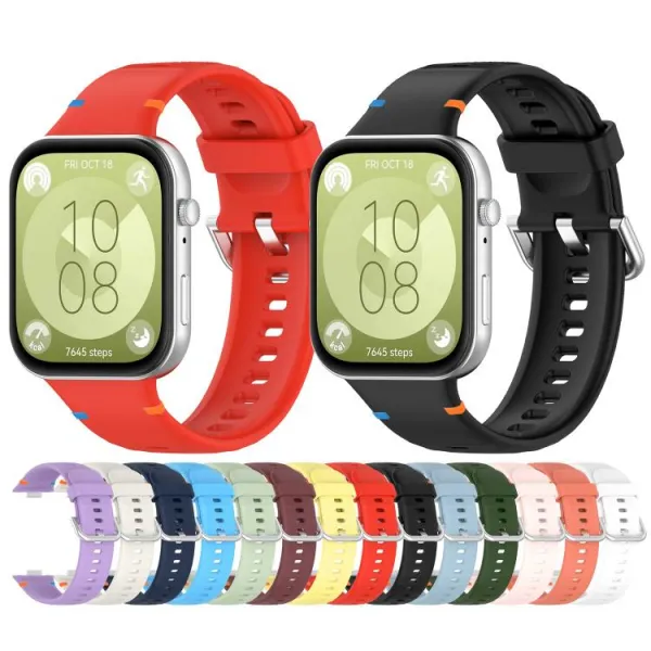 WAVY Silikónový remienok pre Huawei Watch Fit 4 / Fit 4 Pro / Fit 5 / Fit 5 Pro IVORY WHITE