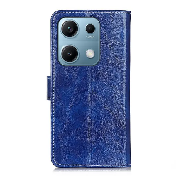 RETRO Peňaženkový obal Xiaomi Redmi Note 14S modrý