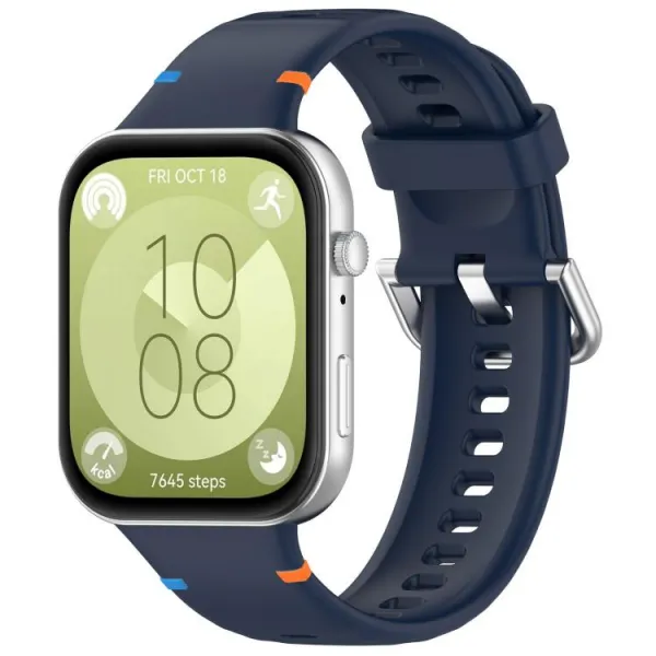 WAVY Silikónový remienok pre Huawei Watch Fit 4 / Fit 4 Pro / Fit 5 / Fit 5 Pro tmavomodrý