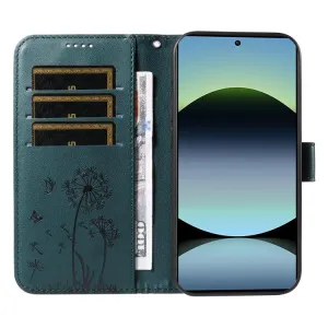 ART DANDELION Peňaženkové puzdro pre Xiaomi Redmi Note 14S tmavozelené