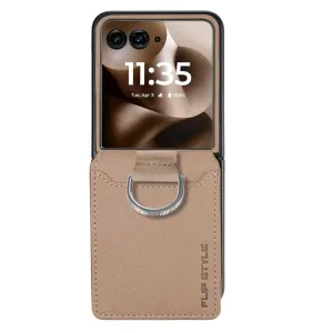 CARD Kryt s priehradkami pre karty Motorola Razr 60 Ultra / Razr 70 Ultra béžový