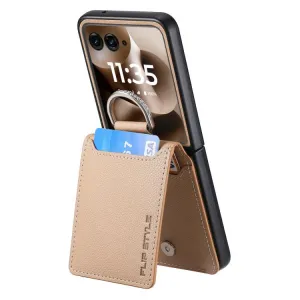 CARD Kryt s priehradkami pre karty Motorola Razr 60 Ultra / Razr 70 Ultra béžový
