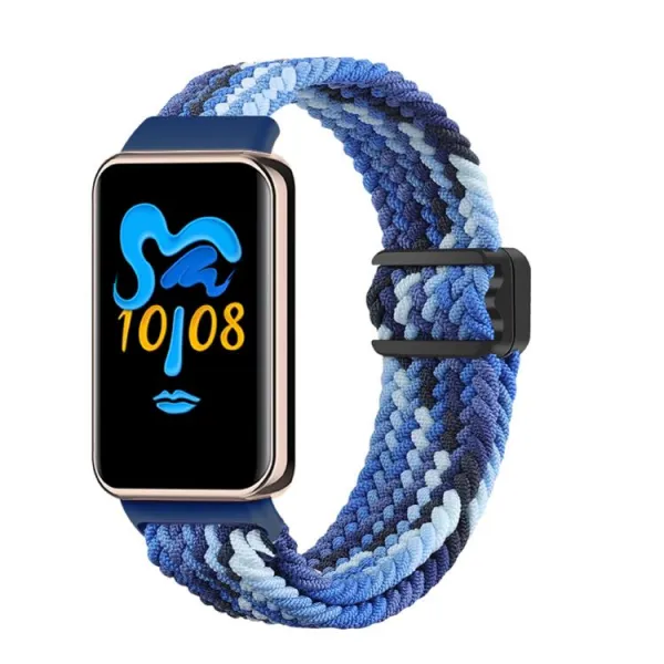 BRAIDED Nylonový remienok pre Honor Band 10 / Honor Band 9 COLORFUL BLUE