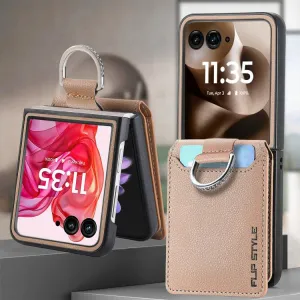 CARD Kryt s priehradkami pre karty Motorola Razr 60 Ultra / Razr 70 Ultra béžový