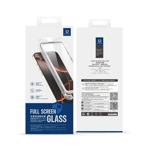 DUX ROGA EASY INSTALL Sklo s inštalačným rámom pre Apple iPhone 16e / iPhone 17e